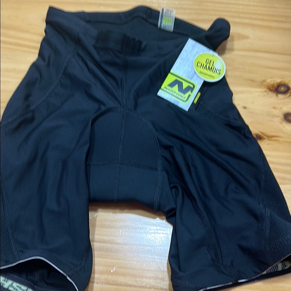 Black Athletic Compression Shorts with Padded Seat